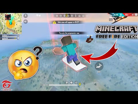 Earth Gamers - Minecraft but Free Fire Mod | Free Fire in Minecraft 😨 | earth gamer