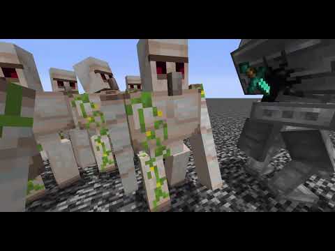Illusioner Golem Vs Mowzies Mobs in Minecraft