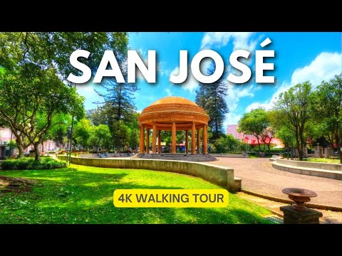 San José, Costa Rica 🇨🇷 - Parque Morazan - 4K Walking Tour