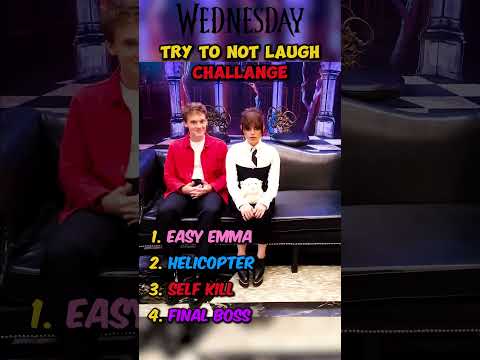 Wednesday Cast Try to Not Laugh Challange😂