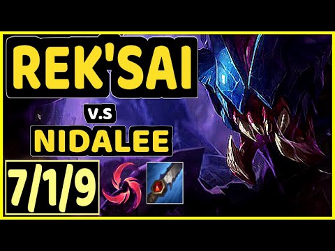 NJI (REK'SAI) vs NIDALEE - 7/1/9 KDA JUNGLE GAMEPLAY - EUW Ranked GRANDMASTER