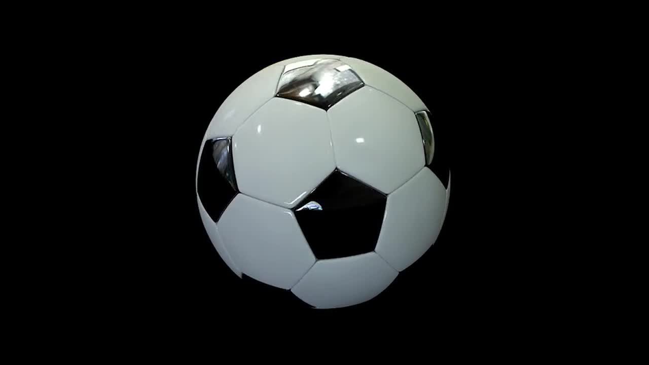 Realistic Soccer Ball Stock Motion Graphics