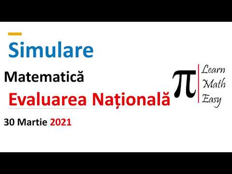 Evaluarea Nationala 2021 Simulare Matematica