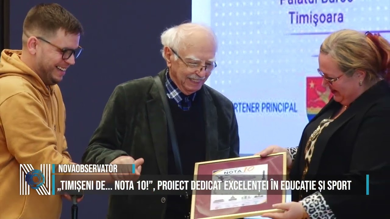 „Timișeni de... nota 10!”, proiect dedicat excelenței în educație și sport
