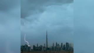 lightning over #Dubai!