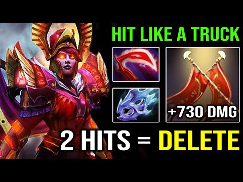 WTF 2 Hits Delete +730 Duel Damage Insane Hit Like a Truck with Moon Shard Legion Commander Dota 2