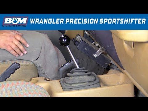 1990-98 Jeep Wrangler AX15 manual transmission - B&M Precision Sportshifter Install 45059