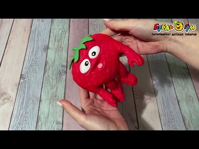 Фигурка-тянучка Stretchapalz с запахом клубники 14см - видео