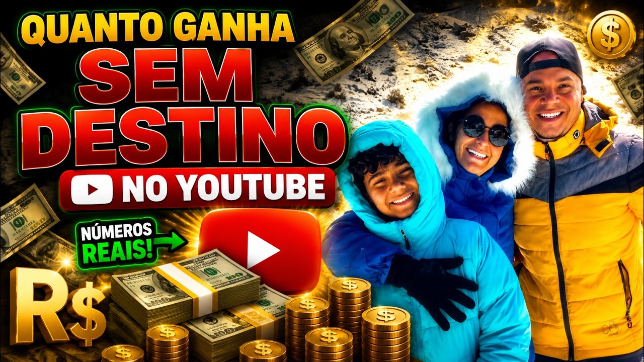 QUANTO GANHA O CANAL SEM DESTINO ? | GANHOS REAIS 2026