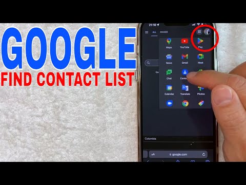✅  How To Find Contacts List In Google 🔴
