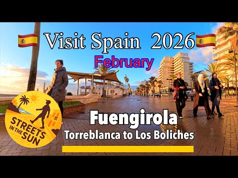 🚶‍♂️Fuengirola🇪🇸Walking video | Torreblanca to the Port | relaxing walk  in February  2026 ☀️