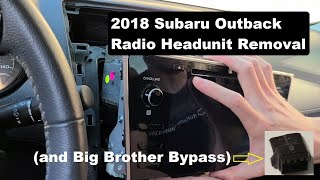 2018-2019 Subaru Outback or Legacy Radio/Headunit removal (Also similar to 2015-2017 Outback)