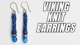 Viking Knit Wire Earrings Beginner Tutorial