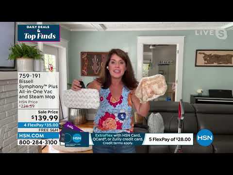 Bissell Symphony Plus AllinOne Vac and Steam Mop with Ac...