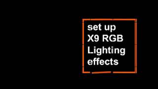 How to Set Up X9 RGB Lighting Effects on AORUS X9