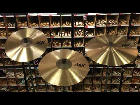 SABIAN AAX THIN CRASH 16” 17” 18” (NATURAL  FINISH)/  AAX シン クラッシュ
