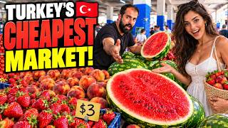 TÜRKİYE’NİN DEV MEYVE PAZARI — ANTALYA’NIN EN UCUZU MU?! 🇹🇷