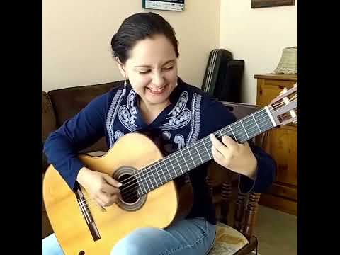 Cecilia Siqueira - All of Me  (Roland Dyens) on acoustic Guitar playing virtuously chords and solo