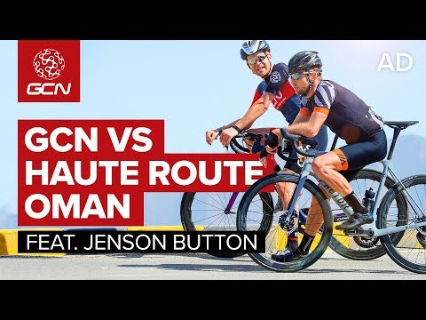 GCN VS Jenson Button - Riding The Haute Route Oman
