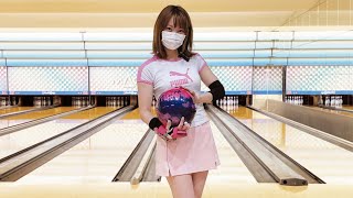 ボウリング女子の練習風景68（Bowling Practice）2021/3