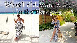 BANYAN TREE VABBINFARU MALDIVES | What I wore and ate in the Maldives | Aleisha 