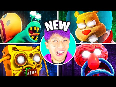 SPONGEBOB SQUAREPANTS: THE COSMIC SHAKE ALL BOSSES!? (LANKYBOX REACTION!)