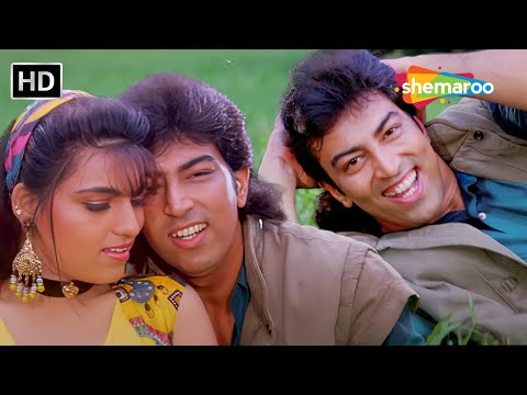 Mera Dil Tera Deewana Karan | Kumar Sanu, Sadhana Sargam | Karan (1994) | Vindu Dara Singh, Trishna