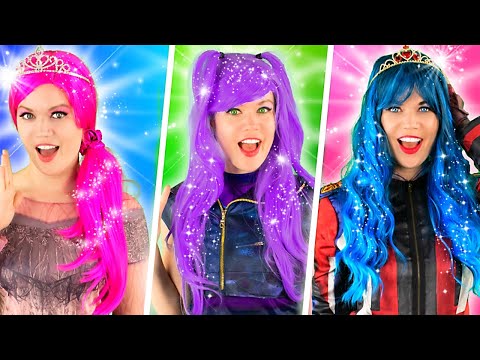 MAL Gets MAGIC HAIR! | DESCENDANTS NEW HAIR | MAL and EVIE, AUDREY | BFF BESTIES