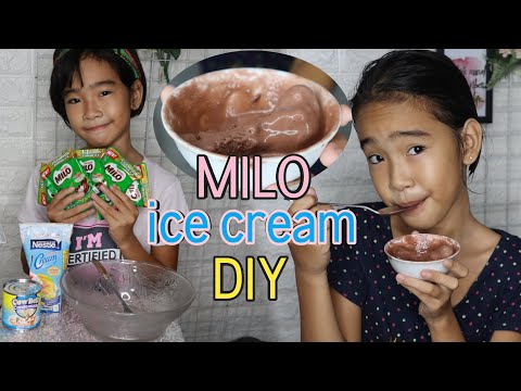 GUMAWA KAMI NG MILO ICE CREAM - DIY