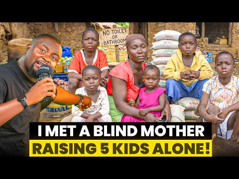 She Is Blind, Widowed, and Raising Five Children Alone