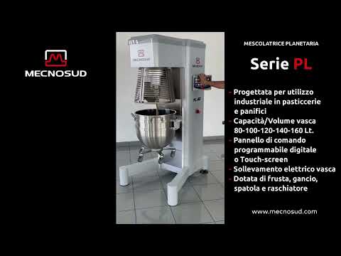 video 2, Mélangeur planétaire Mecnosud PL 120 – 120 L