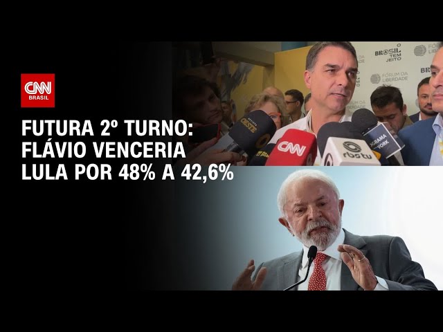Futura/Apex: Flávio venceria Lula no 2º turno por 48% a 42,6% | CNN NOVO DIA