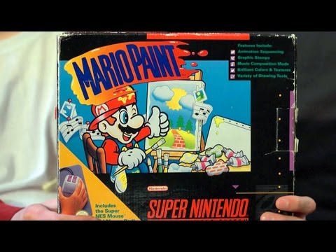 Mario Paint (SNES Video Game) James & Mike