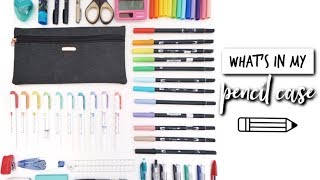 MY STATIONERY ESSENTIALS + WHAT'S IN MY PENCIL CASE?! | studycollab: Alicia
