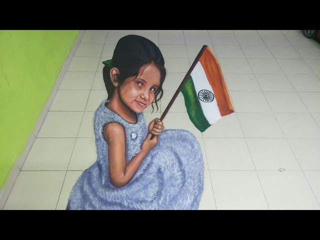 3d rangoli for republic day 26 january rangoli