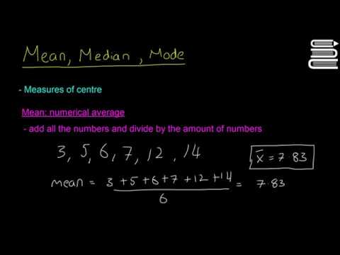 Leaving Cert Maths - Statistics 12 - Mean, Median, Mode