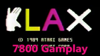 Klax Atari 7800 Prototype Gameplay - The No Swear Gamer