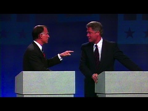 Bill Clinton, Jerry Brown trade jabs at 1992 Democratic primary debate