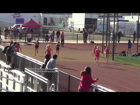 FSG 200m Heat 2 vs Troy 3-14-18 - Los Alamitos Girls
