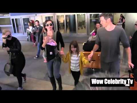 Milla Jovovich spotted at LAX Airport