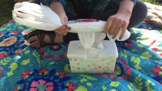 DIY Plastic Bag Storage in Wipes Case or Kleenex Box