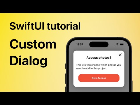 Create a Custom Dialog in SwiftUI thumbnail