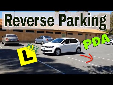 How to 90-degree Reverse Park a Small Car to Perfection (3 line + Side Mirror Method)