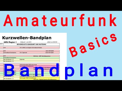 Amateurfunk Basics - IARU Bandplan für den Funkamateur