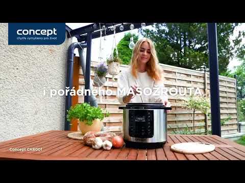 Concept CK8001 - Multifunkční elektrický tlakový hrnec 5,6 l 1000W/230V Wi-Fi nerez