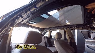 How to remove the headliner and replace the sliding sunroof shade 2010 Q5 Audi