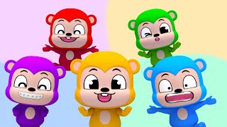 Download lagu 5 Little Monkeys Jumping On The Bed Learning Directions Song | Lime And Toys Nursery Rhymes & Kids mp3