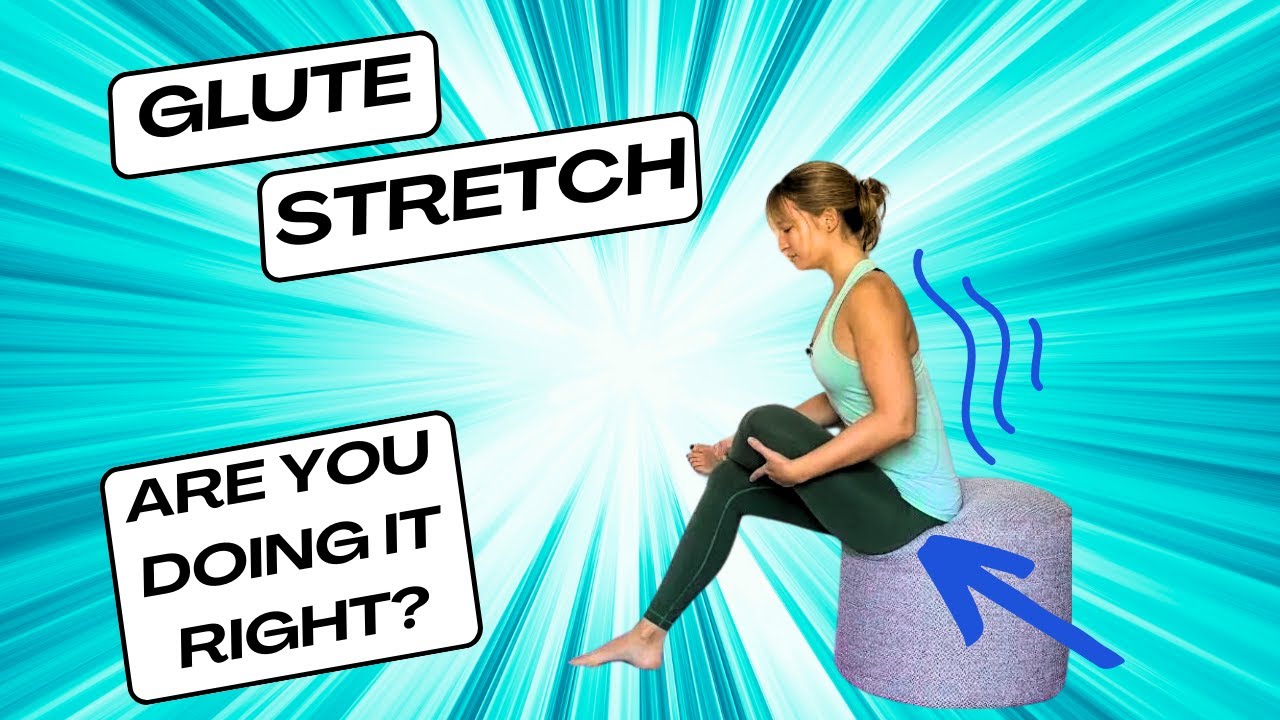 How to do a seated glute stretch - YouTube