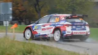 WRC Central European Ralle 2025 - Saturday SS9 Action, Mistakes, Drifts