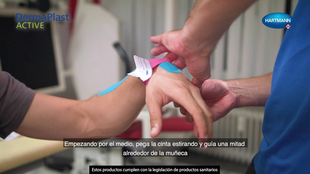 Kinesiotape para el dolor de muñeca | Dermaplast Active
